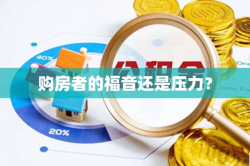 洪泽购房者的福音还是压力？