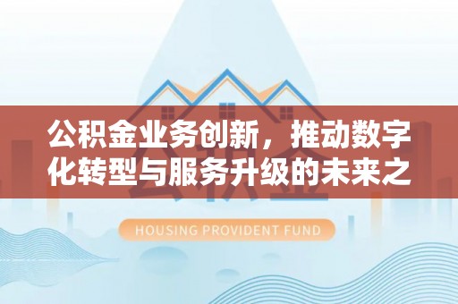 洪泽公积金业务创新，推动数字化转型与服务升级的未来之路