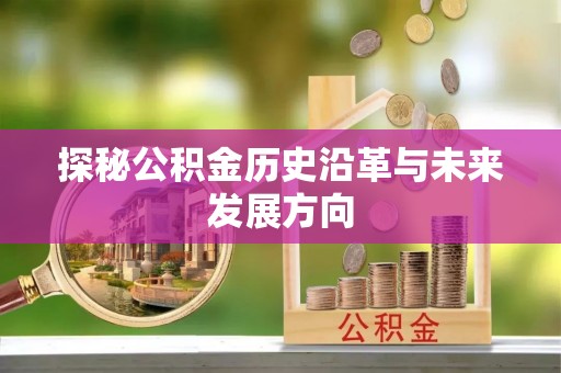 洪泽探秘公积金历史沿革与未来发展方向