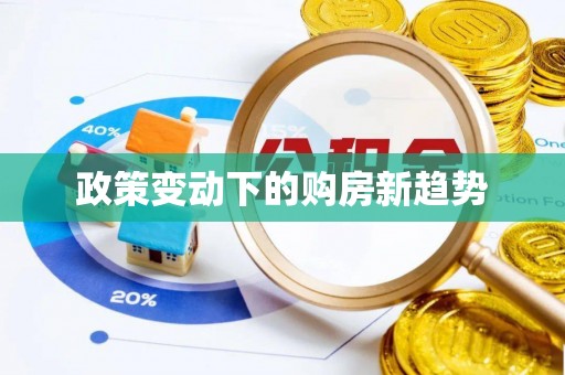 洪泽政策变动下的购房新趋势