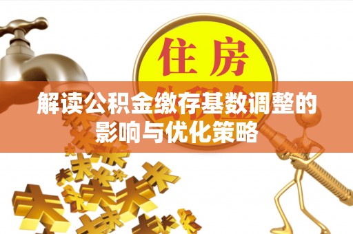 洪泽解读公积金缴存基数调整的影响与优化策略