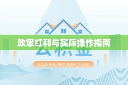 洪泽政策红利与实际操作指南