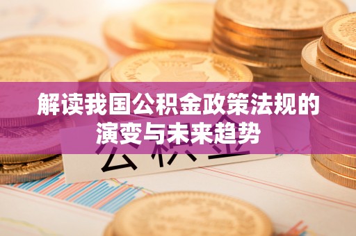 洪泽解读我国公积金政策法规的演变与未来趋势