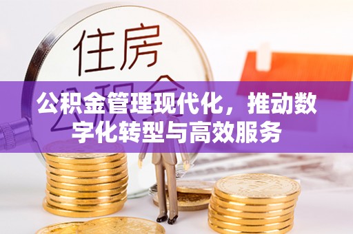 洪泽公积金管理现代化，推动数字化转型与高效服务