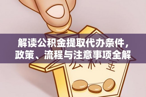 洪泽解读公积金提取代办条件，政策、流程与注意事项全解析