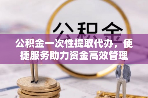 洪泽公积金一次性提取代办，便捷服务助力资金高效管理