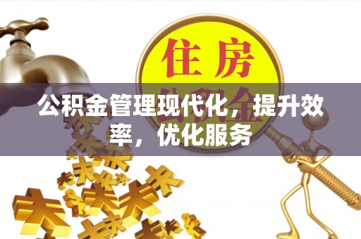 洪泽公积金管理现代化，提升效率，优化服务
