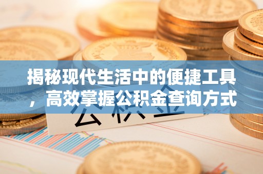 洪泽揭秘现代生活中的便捷工具，高效掌握公积金查询方式