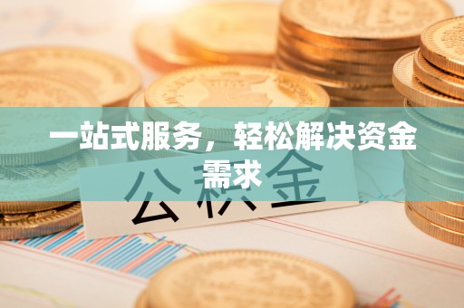 洪泽一站式服务，轻松解决资金需求